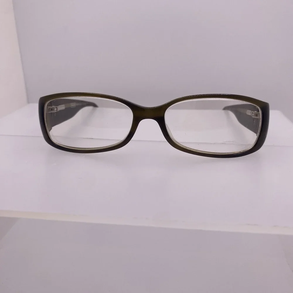 Coach Eyeglasses Women FRAME ONLY Audrina Rectangular 130 Olive Horn 828
